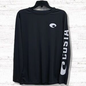 Costa Fishing Men’s Gray Performance Long Sleeve T-Shirt Size Medium